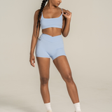 Wrap Booty Short 4" - Amalfi Blue