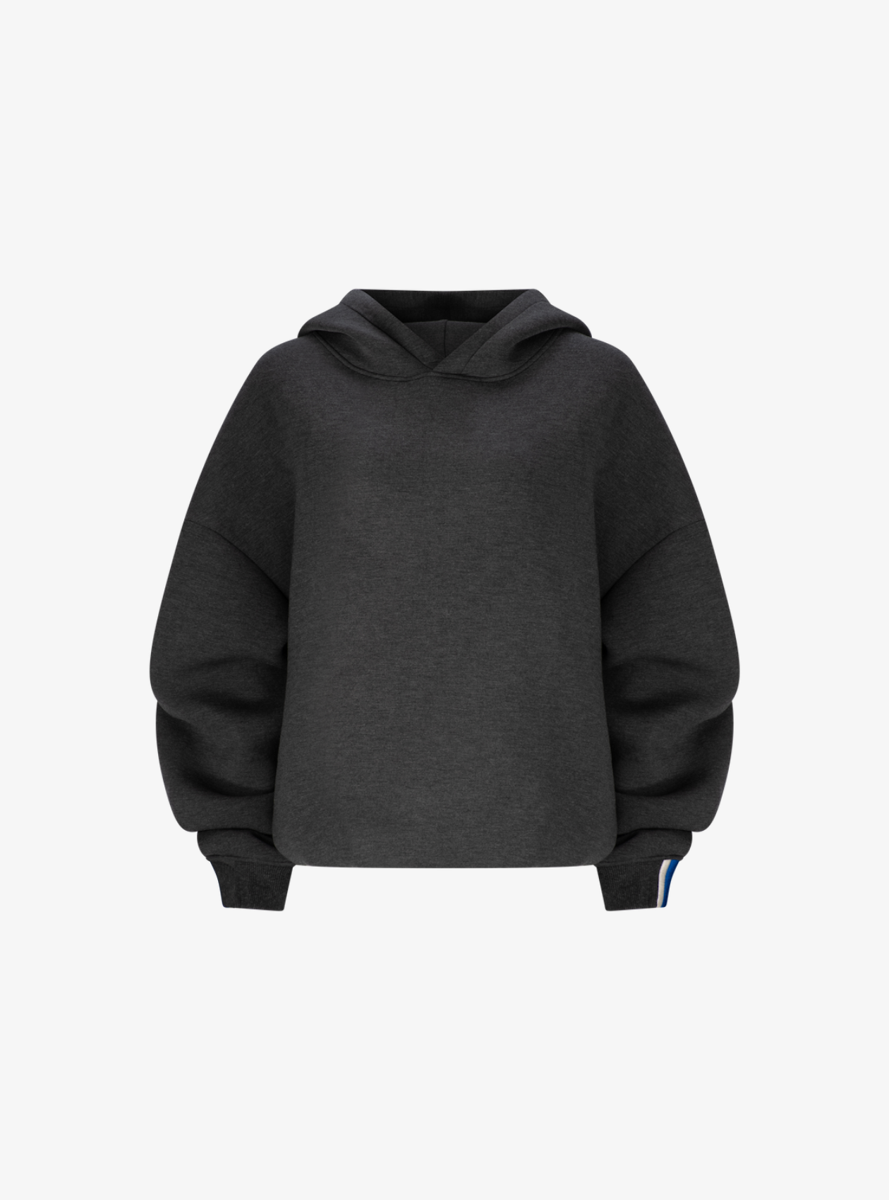 A glimpse of the pool: Modal Oversized Hoodie in Slate Marle. Contents vary.