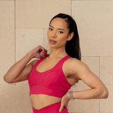 Corset Crop - Plastic Pink