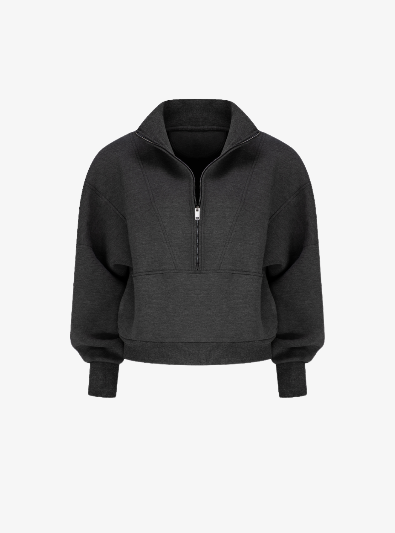 A glimpse of the pool: Modal Club Pullover in Slate Marle. Contents vary.