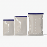 Three Lociónne mystery bag sizes side by side