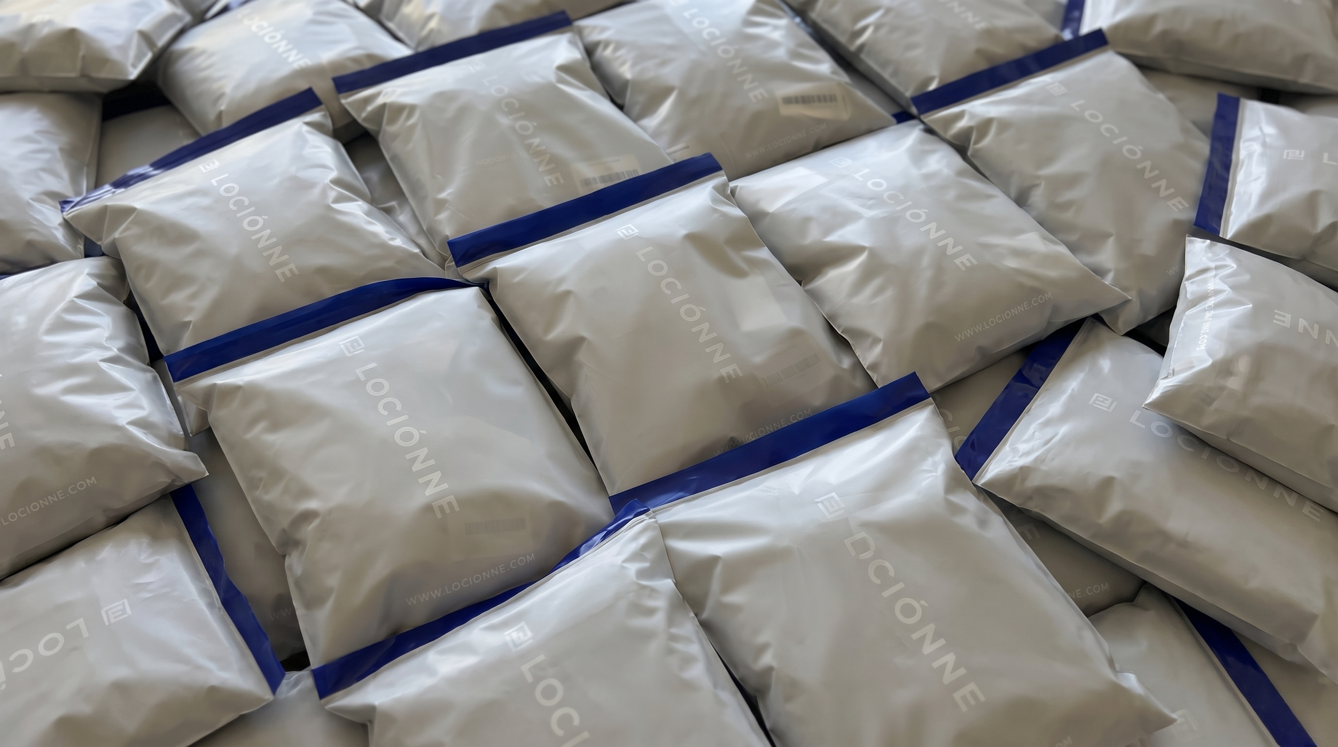 Pile of packed Lociónne mystery bags